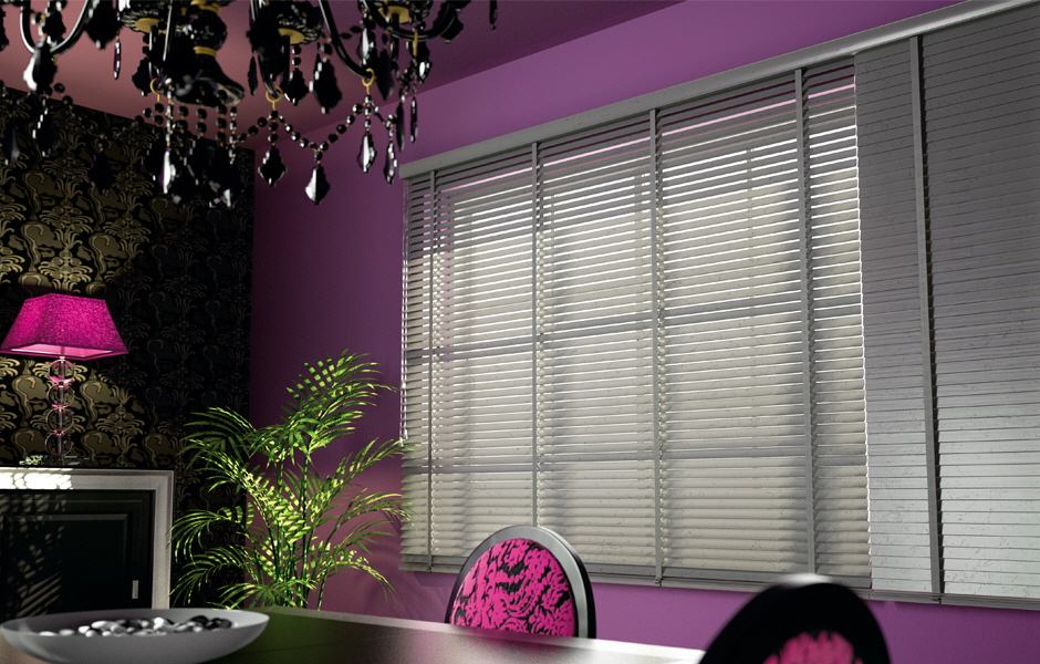 Abachi Venetian Blind - Express Collection with 2 inch or 2 1/2 inch slats and solid twill tape ladders