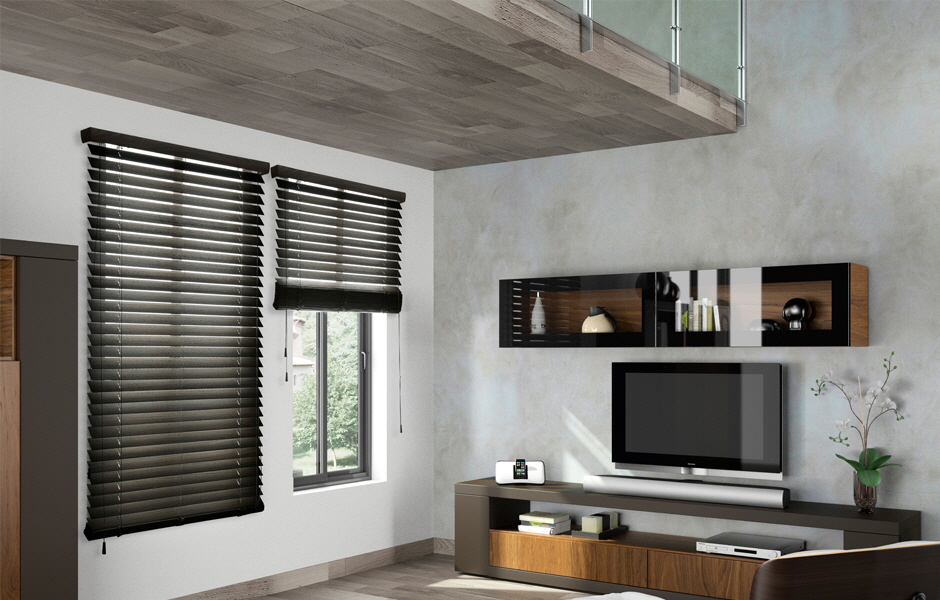 Real Woodi Venetian Blind with 2 inch or 2 1/2 inch slats