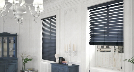 Abachi Venetian Blind - Elle Deco Collection with 2 inch or 2 1/2 inch slats